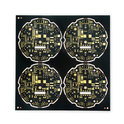 अच्छा मूल्य 2 लेयर कॉपर प्रिंटेड सर्किट बोर्ड Cu आधारित ENIG PCB काला / पीला ऑनलाइन