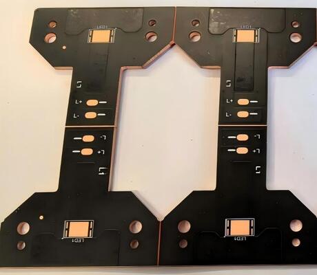 अच्छा मूल्य 1 परत पीसीबी प्रकाश व्यवस्था के लिए आवेदन के लिए काले soldermask के साथ तांबा ऑनलाइन