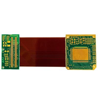 अच्छा मूल्य ENIG रिजिड फ्लेक्स प्रिंटेड सर्किट बोर्ड 1.4mm सिक्स लेयर PCB ग्रीन कवर फिल्म ऑनलाइन
