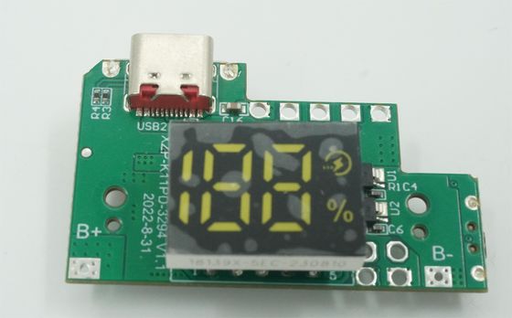 अच्छा मूल्य 22.5W पावर बैंक पीसीबीए लिथियम बैटरी पावर और मोबाइल चार्जर के लिए कठोर पीसीबी आपूर्ति के साथ ऑनलाइन